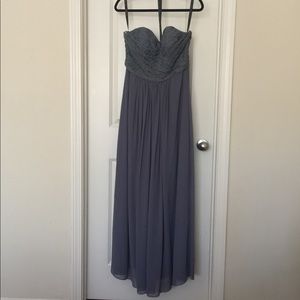 Bill Levkoff Pewter Bridesmaid Dress